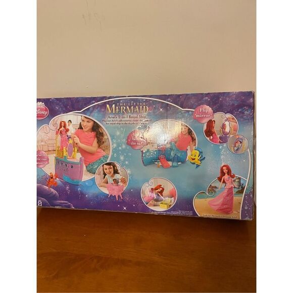 New Disney Princess The Little Mermaid Ariel\'s 2 in 1 Royal Ship 2012 Mattel